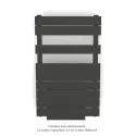 Régate EC +Air, couleur Umbra Grey 7222, 411W, H 852mm / L 500mm