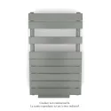 Régate EC +Air, couleur Grey Aluminium 9007, 411W, H 852mm / L 500mm