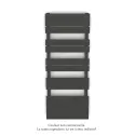 Régate EC, couleur Umbra Grey, 583W, H 1259 mm / L 500 mm