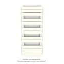 Régate EC, couleur Cream, 583W, H 1259 mm / L 500 mm