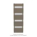 Altai Spa EC double, Pearl Beige 1235, 1049W, H 1540 mm / L 500 mm