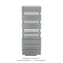Régate EC +Air, couleur Titane 0335, 625W, H 1370mm / L 500mm