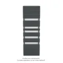 Régate EC, couleur Black Matt, 1019W, H 1851 mm / L 600 mm