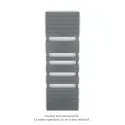 Régate EC, couleur Anthracite, 1019W, H 1851 mm / L 600 mm