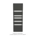 Régate EC, couleur Umbra Grey, 1019W, H 1851 mm / L 600 mm