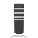 Régate EC +Air, couleur Anthracite Grey 7016, 781W, H 1666mm / L 500mm