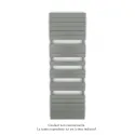 Régate EC, couleur Grey Aluminium, 1019W, H 1851 mm / L 600 mm