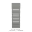 Régate EC, couleur Telegrey 2, 1019W, H 1851 mm / L 600 mm