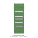 Régate EC, couleur Reseda Green, 1019W, H 1851 mm / L 600 mm