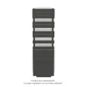 Régate EC +Air, couleur Umbra Grey 7222, 781W, H 1666mm / L 500mm