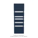 Régate EC, couleur Sapphire Blue, 1019W, H 1851 mm / L 600 mm