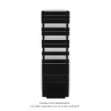 Régate EC +Air, couleur Jet Black 9005, 781W, H 1666mm / L 500mm