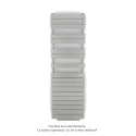 Régate EC +Air, couleur White Aluminium 9006, 781W, H 1666mm / L 500mm