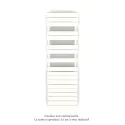 Régate EC +Air, couleur Pure White 9010, 781W, H 1666mm / L 500mm