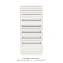 Régate EC, couleur Light Beige, 1300W, H 1851 mm / L 800 mm