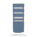Régate EC +Air, couleur Pigeon Blue 5214, 625W, H 1370mm / L 500mm