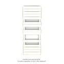 Régate EC, couleur Pure White, 691W, H 1481 mm / L 500 mm