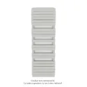 Régate EC, couleur Light Grey, 1019W, H 1851 mm / L 600 mm