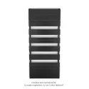 Régate EC, couleur Black Quartz, 1300W, H 1851 mm / L 800 mm