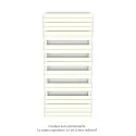 Régate EC, couleur Cream, 1300W, H 1851 mm / L 800 mm