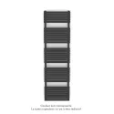 Altai Spa EC double, Anthracite Grey 7016, 1262W, H 1804 mm / L 500 mm