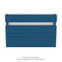 Régate EC double, couleur Gentian Blue, 1043W, H 666 mm / L 1000 mm