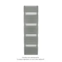 Altai Spa EC double, Grey Aluminium 9007, 1262W, H 1804 mm / L 500 mm