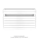 Régate EC double, couleur White Matt, 1043W, H 666 mm / L 1000 mm