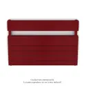 Régate EC double, couleur Ruby Red, 1043W, H 666 mm / L 1000 mm