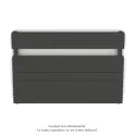 Régate EC double, couleur Umbra Grey, 1043W, H 666 mm / L 1000 mm