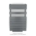 Régate EC +Air, couleur Anthracite 0346, 411W, H 852mm / L 500mm