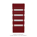 Régate EC, couleur Ruby Red, 583W, H 1259 mm / L 500 mm