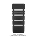 Régate EC, couleur Black Quartz, 583W, H 1259 mm / L 500 mm