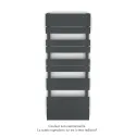 Régate EC, couleur Black Matt, 583W, H 1259 mm / L 500 mm