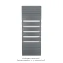 Régate EC, couleur Anthracite, 1479W, H 2147 mm / L 800 mm