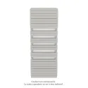 Régate EC, couleur Telegrey 4, 1479W, H 2147 mm / L 800 mm