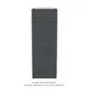 Régate EC Status, couleur Black Matt, 766W, H 1481 mm / L 500 mm