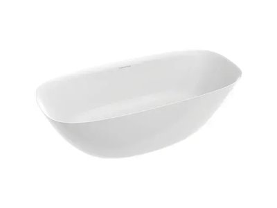 Baignoire Ellipse 170x82 cm, Blanc Brillant avec siphon PW64017003001