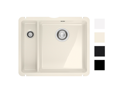 Evier Kubus Fraceram KXK 160-37-12 Blanc manuel 123500