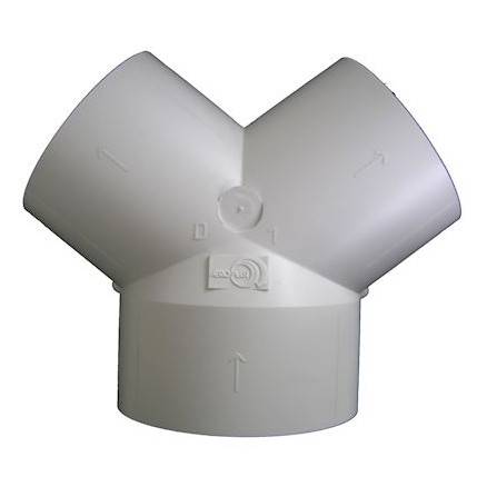 Dérivation réseau de ventilation en PVC S&P