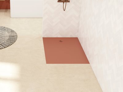 Receveur de douche Kinesurf Nova 80x80 cm blanc mat