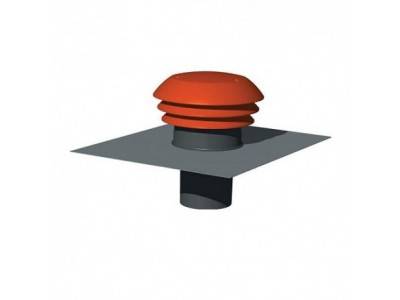 Chapeau de toiture Rond Tuile ø125 mm Plastique