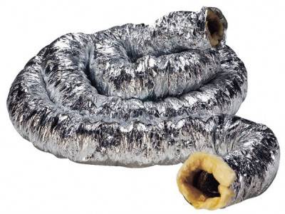 Gaine souple isolée Longueur 3m Isolation thermique 25mm ø125mm