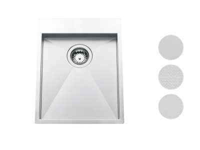 Evier Pisa EV52 390x500 mm Inox lisse