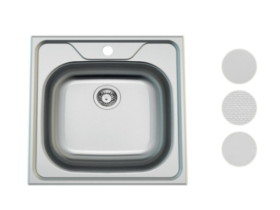 Evier Malin EV148 480x480 mm Inox lisse
