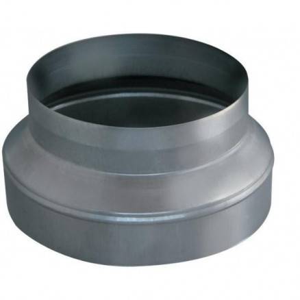 Réduction conique centrée de conduit circulaire