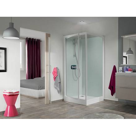 Kineprime Glass Angle 100x80 cm - Cabine de douche Kinedo