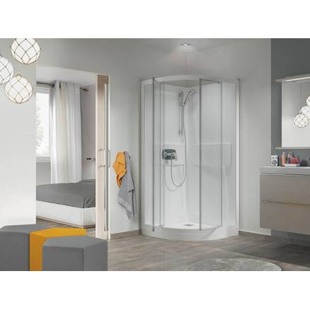 Kineprime Glass R90 - Cabine de douche Kinedo