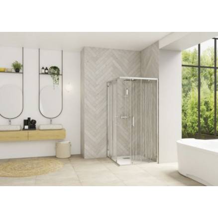 Porte de douche Smart Design A/C passage à droite - Kinedo