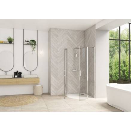 Porte de douche Smart Design R/P sans seuil - Kinedo
